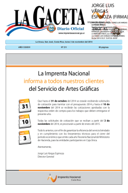 Gaceta con Firma digital - La Gaceta