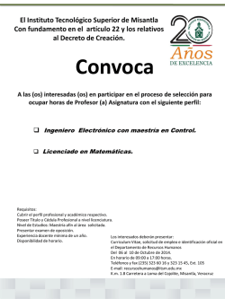 asignatura - Instituto Tecnologico superior de misantla