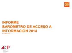 informe bar&oacute;metro de acceso a informaci&oacute;n 2014