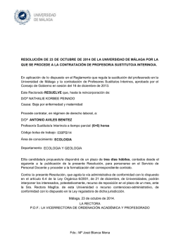 Antonio Avil&eacute;s Ben&iacute;tez - Universidad de M&aacute;laga