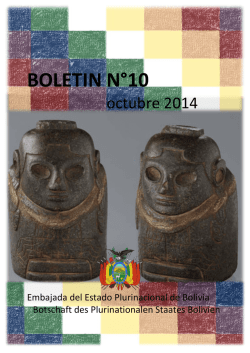 abrir bolet&iacute;n no.10 -octubre 2014 - Bolivien in Deutschland