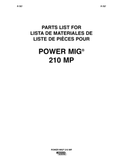P-767 POWER MIG 210 MP - Lincoln Electric