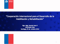 Cooperaci&oacute;n Internacional para el desarrollo de la - inrpac