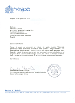 Somatizaci&oacute;n j&oacute;venes - Repositorio Institucional - Pontificia