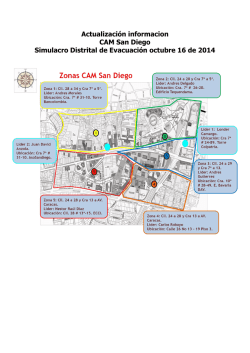 Actualizaci&oacute;n informacion CAM San Diego Simulacro Distrital de