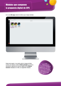 M&oacute;dulos que componen la propuesta digital de SPX - Edelvives