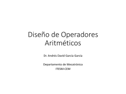 Aritm&eacute;tica Digital: Operaciones y Circuitos