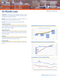 Semanal de Deuda: Un Mundo Laxo - Monex