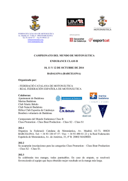 CAMPEONATO DEL MUNDO DE MOTON&Aacute;UTICA ENDURANCE