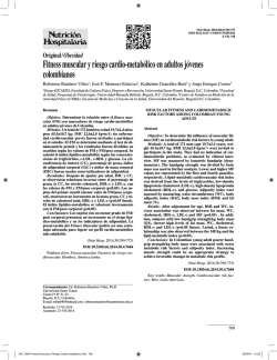 Fitness muscular y riesgo cardio-metab&oacute;lico en - Aula M&eacute;dica