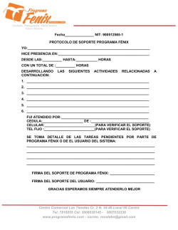 Descarga de protocolo - fenix bg sas