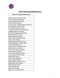 RESULTADO FINAL ADMISI&Oacute;N 2015