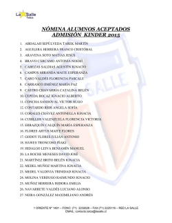 informe de actividad para ser publicada - Colegio De La Salle Talca