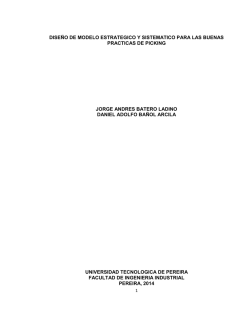 dise&ntilde;o de modelo estrategico y sistematico para las buenas