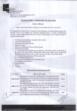 documento oficial - Corte Constitucional del Ecuador