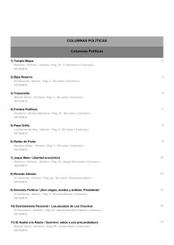 Columnas - Tribunal Electoral del Distrito Federal