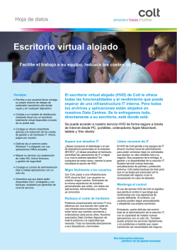 Escritorio virtual alojado - Colt IT Services
