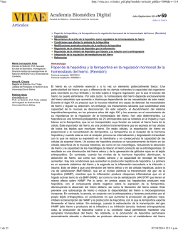 Art&iacute;culos - ++VITAE Academia Bi&oacute;medica Digital