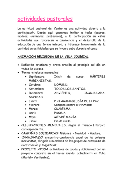 3-Actividades pastorales