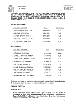 ACTA N&ordm; 1 - Ministerio de Fomento