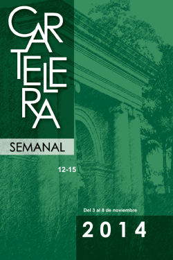 Cartelera Semanal - Uprm