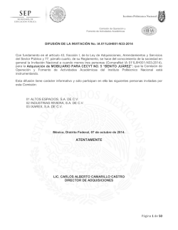 Bases - cofaa -- ipn - Instituto Polit&eacute;cnico Nacional