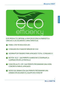 Blusens H307B22AS-1120141 Manual - Recambios, accesorios y