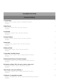 Columnas - Tribunal Electoral del Distrito Federal