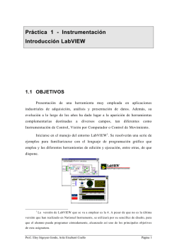 Pr&aacute;ctica 1 - Instrumentaci&oacute;n Introducci&oacute;n LabVIEW