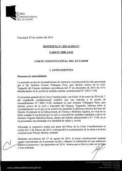 por el Ab. Antonio Vicente Vel&aacute;squez Pezo, juez d&eacute;cimo octavo de