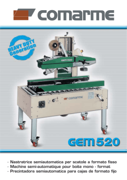 Nastratrice semiautomatica per scatole a formato fisso - BIESSE Group