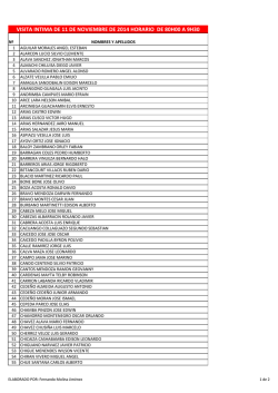 visita conyugal 08h00 a 09h30 11 de noviembre 2014