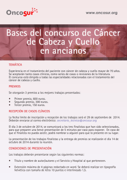 C&aacute;ncer de cabeza y cuello en ancianos - Oncosur