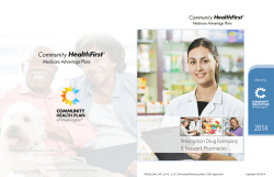 2014 - Community Health First - Community Health Plan of