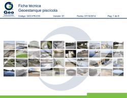 Geoestanque piscicola-Ficha tecnica - Geomembranas SAS
