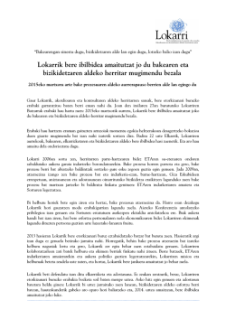 Lokarriren agurra - Berria