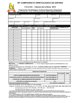 Inscripciones - FOCDE