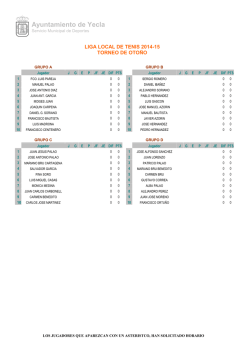 Jornadas - Ayuntamiento de Yecla