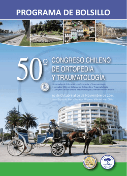 PROGRAMA DE BOLSILLO - Congreso Schot