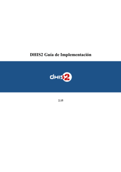 DHIS2 Gu&iacute;a de Implementaci&oacute;n