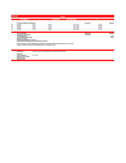 INSTRUMENTO CALIFICACION VALOR MERCADO % TITULOS