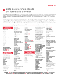 Lista de referencia r&aacute;pida del formulario de valor - Aetna
