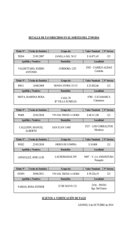 Listado de Ganadores