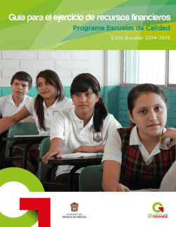 gu&iacute;a para el ejercicio de recursos financieros - Gobierno del Estado