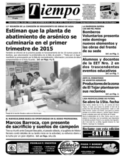 Estiman que la planta de abatimiento de ars&eacute;nico se culminar&iacute;a en