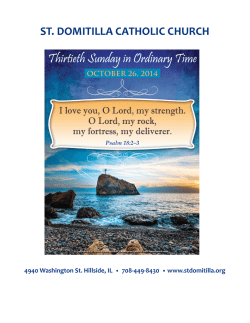 October 26, 2014 - St. Domitilla Parish