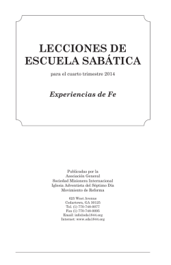 IV Trimestre 2014 - Sociedad Misionera Internacional