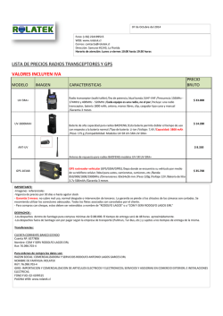 Lista de precios ROLATEK (RADIOS Y GPS) v1.2