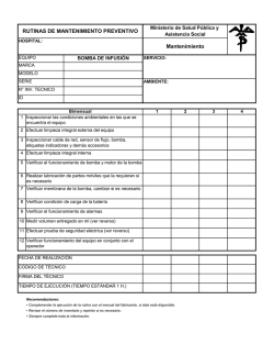 RUTINAS DE MANTENIMIENTO PREVENTIVO Mantenimiento