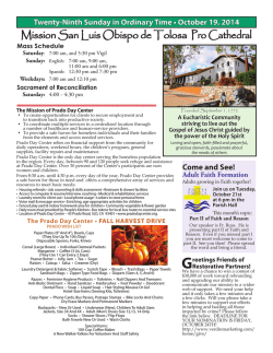 October 19, 2014 - Mission San Luis Obispo de Tolosa